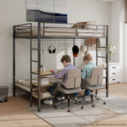 Ethan - Bunk Bed With Desk, Charging Station, Storage Shelves - R&R Furniture Gallery (Fountain Valley, CA)
