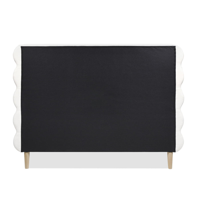 Stockholm - Modern Wavy Headboard Platform Bed - R&R Furniture Gallery (Fountain Valley, CA)