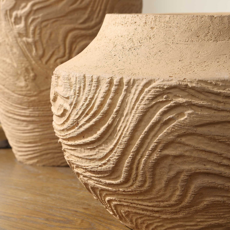 Sandstone Flow - Terracotta Vase