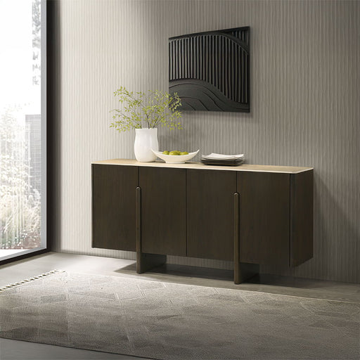 Davita - Server With Ceramic Top - Walnut - R&R Furniture Gallery (Fountain Valley, CA)