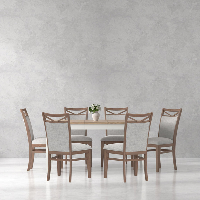 Americana Modern Dining - Rectangular Dining Table With Extensions - Cotton