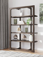 Breckington - Bookcase - Dark Brown - R&R Furniture Gallery (Fountain Valley, CA)