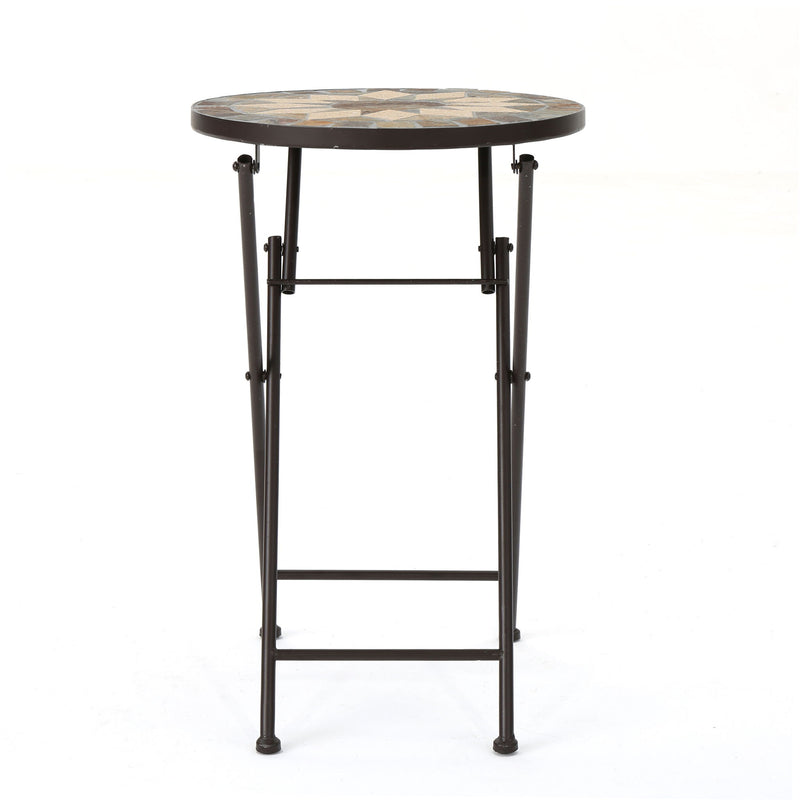Silvester - End Table - Beige / Black - R&R Furniture Gallery (Fountain Valley, CA)