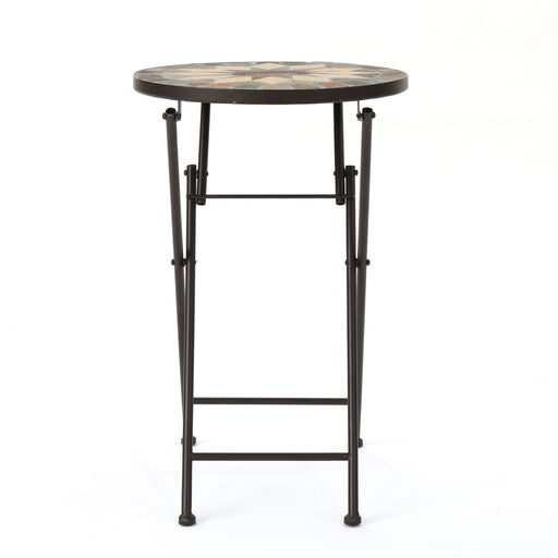 Silvester - End Table - Beige / Black - R&R Furniture Gallery (Fountain Valley, CA)