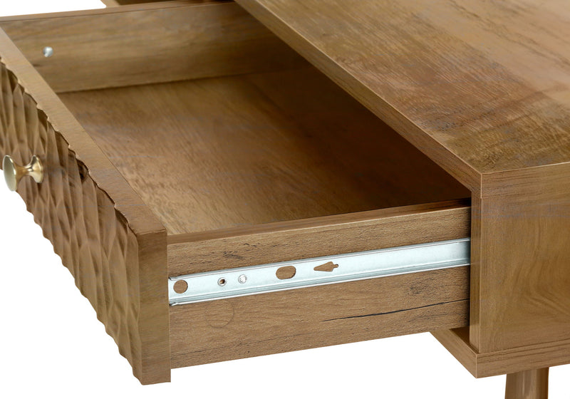 Coffee Table, Accent, Cocktail, Rectangular, Storage, Living Room, Wood Legs, Mid Century - Walnut - R&R Furniture Gallery (Fountain Valley, CA)