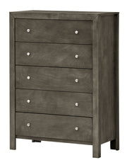 Gray transitional elegant storage chest from Glory Furniture, featuring a sleek accent chest design with storage compartments.
