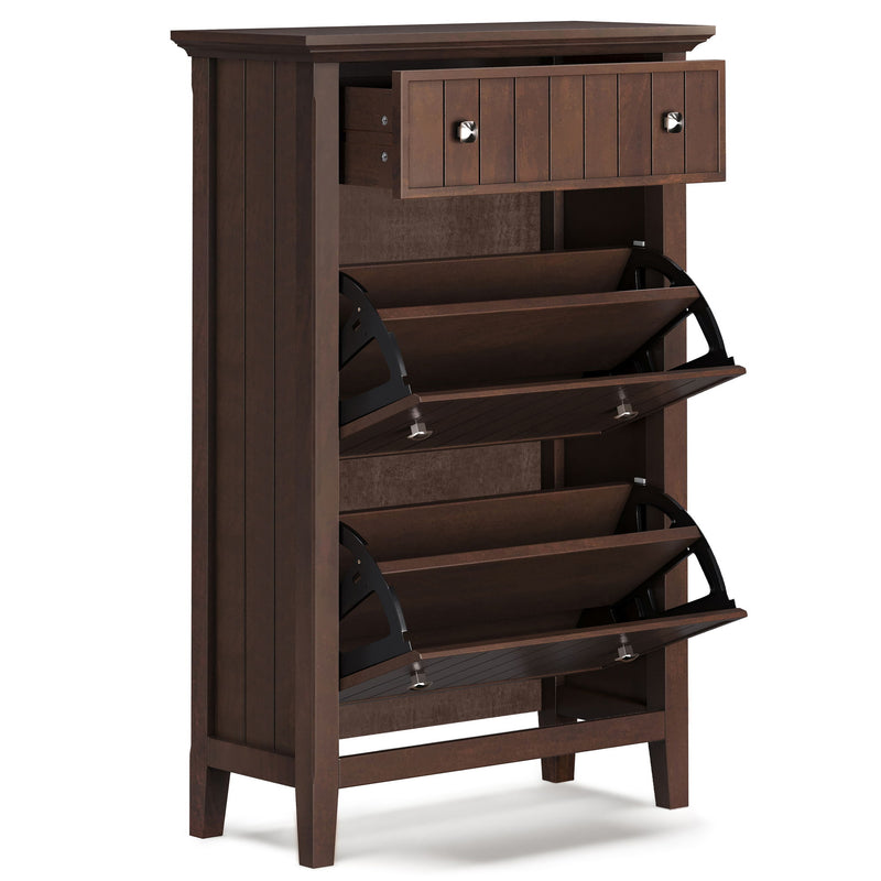 Acadian - Entryway Shoe Storage Cabinet - Brown - R&R Furniture Gallery (Fountain Valley, CA)