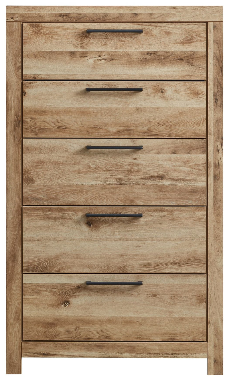 Hyanna - Five Drawer Chest - Tan Brown - R&R Furniture Gallery (Fountain Valley, CA)