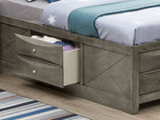 Modern Design Storage Bed With Bookcase Headboard - R&R Furniture Gallery (Fountain Valley, CA)
