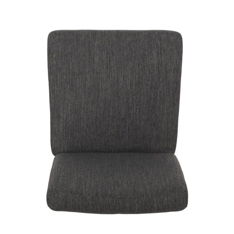 Contemporary Noble House dining chair with upholstered seat and tapered wooden legs, part of a stylish chair set.