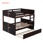 DreamHaus bunk bed with twin size trundle, featuring sturdy wood frame and space-saving design for kids' bedrooms.