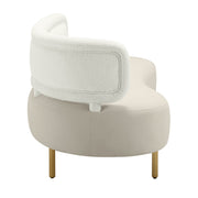 Tischa - Boucle Velvet Sofa - R&R Furniture Gallery (Fountain Valley, CA)