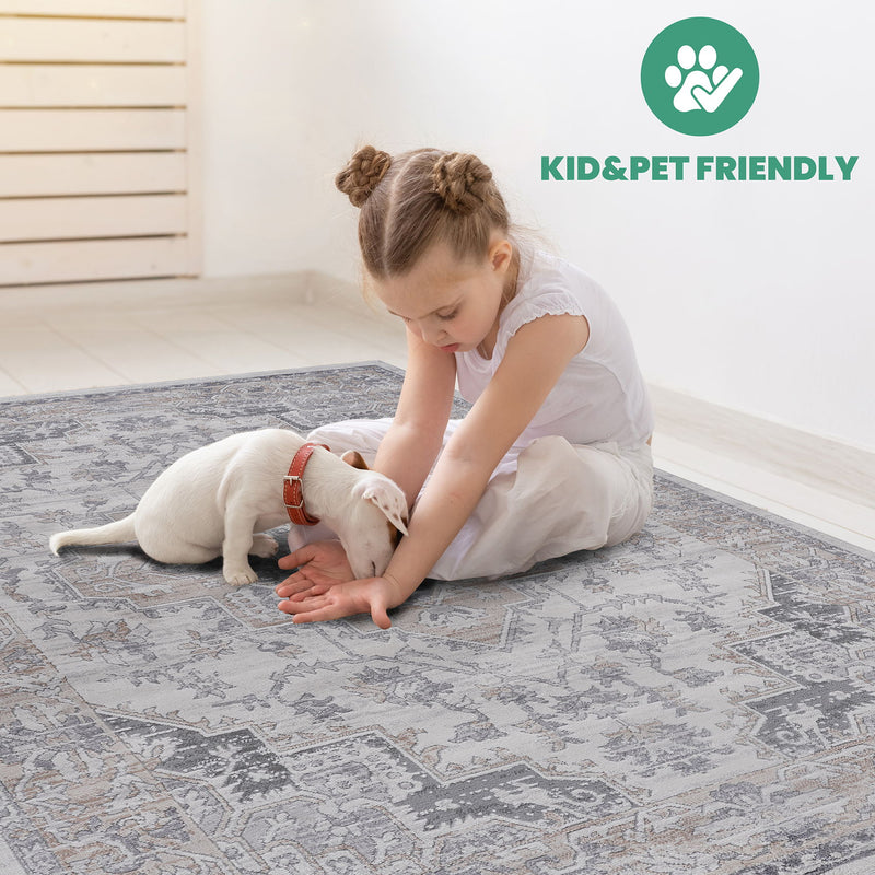 Marfi - 6' X 9' Oriental Area Rug - Ivory
