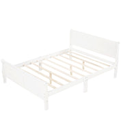 Platform Bed Frame Mattress Foundation Sleigh Bed With Headboard / Footboard / Wood Slat Suppor - R&R Furniture Gallery (Fountain Valley, CA)