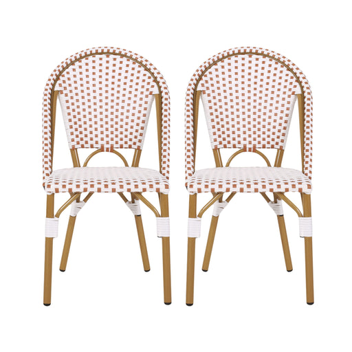 Outdoor Rattan And Aluminum French Bistro Chairs Set - R&R Furniture Gallery (Fountain Valley, CA)