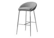 Bar Stool, Bar Height, Contemporary & Modern (Set of 2) - Gray - R&R Furniture Gallery (Fountain Valley, CA)