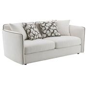 Yolanda - Loveseat With 4 Pillows - Beige Chenille - R&R Furniture Gallery (Fountain Valley, CA)
