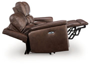 Bleckley - Power Reclining Loveseat With Console / Adjustable Headrest - R&R Furniture Gallery (Fountain Valley, CA)