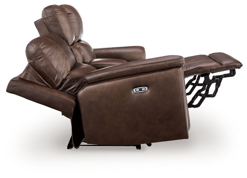 Bleckley - Power Reclining Loveseat With Console / Adjustable Headrest - R&R Furniture Gallery (Fountain Valley, CA)