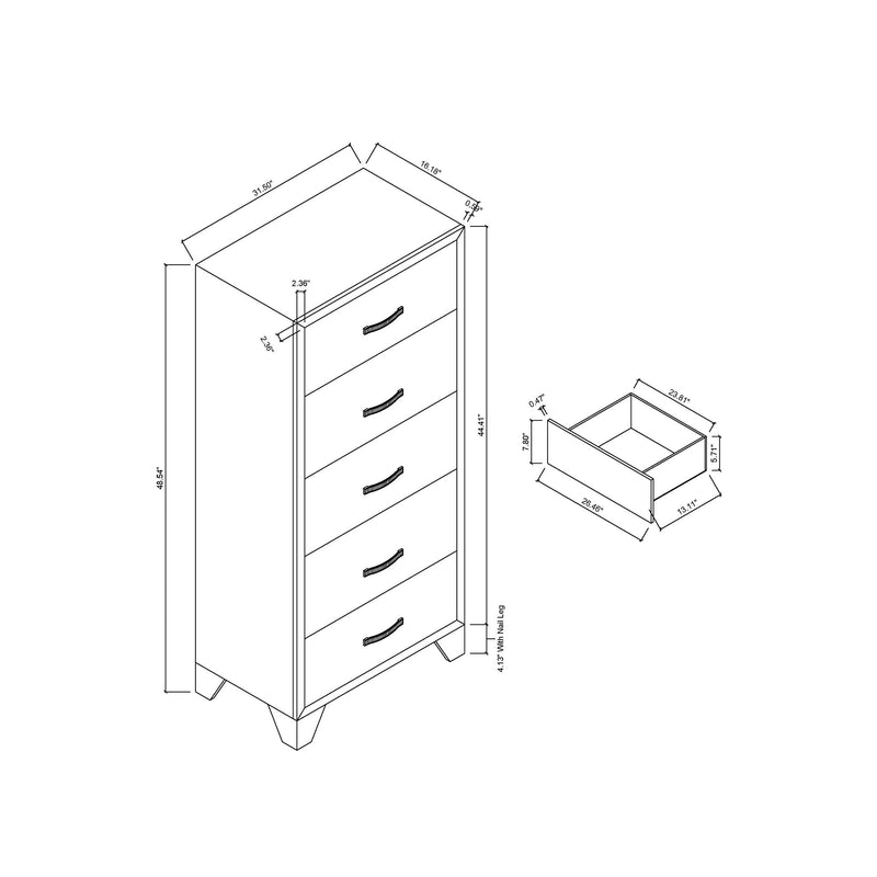 Carlos - Chest - Black - R&R Furniture Gallery (Fountain Valley, CA)