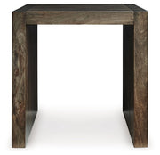 Dreggan - Square End Table - Brown - R&R Furniture Gallery (Fountain Valley, CA)