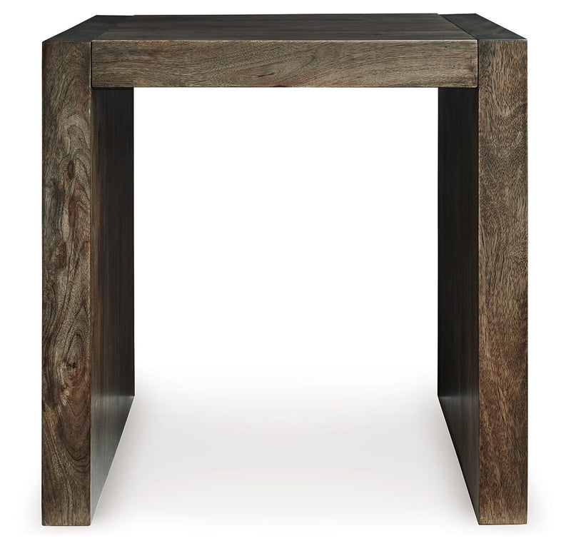 Dreggan - Square End Table - Brown - R&R Furniture Gallery (Fountain Valley, CA)