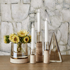 Optic - Candleholder/Vase - Brown