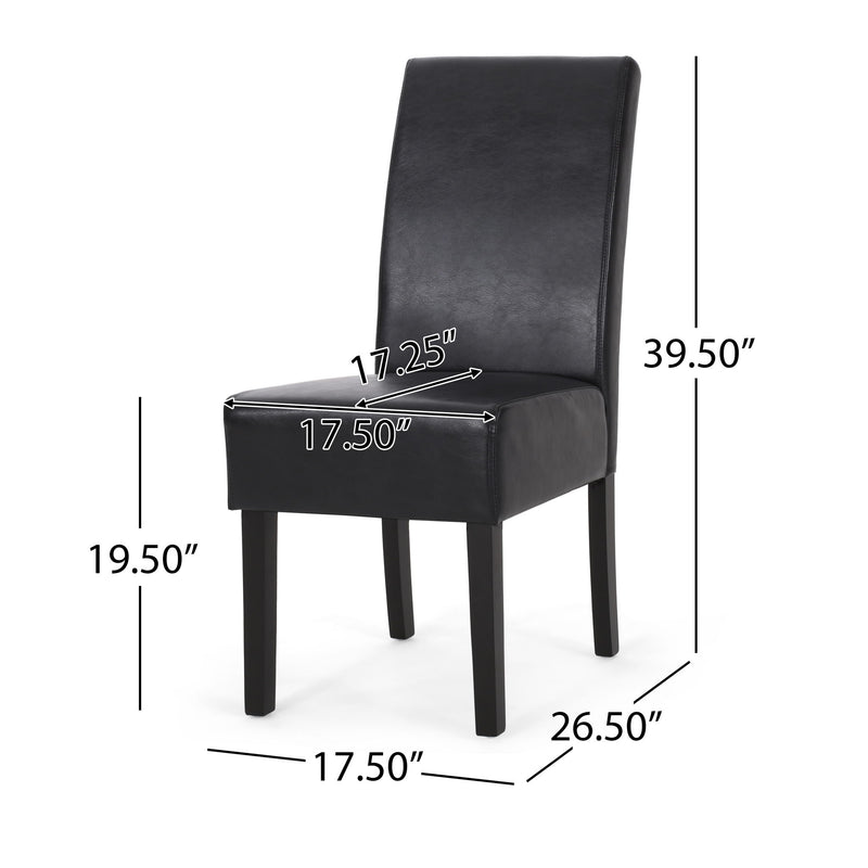 Contemporary Dining Chair With Rubberwood Legs (Set of 2) - R&R Furniture Gallery (Fountain Valley, CA)