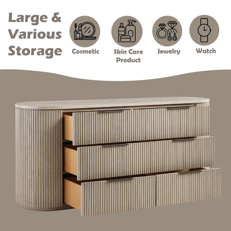 Leanna - Dresser - Light Oak - R&R Furniture Gallery (Fountain Valley, CA)