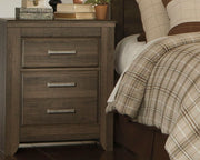 Juararo - Two Drawer Night Stand - Dark Brown - R&R Furniture Gallery (Fountain Valley, CA)