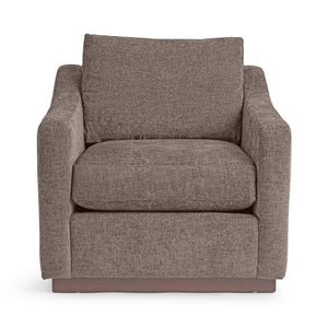 Classic Home Aspen accent arm chair with plush upholstery and wooden legs, stylish and comfortable for living room decor.