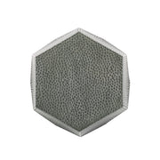 Modern hammered iron geometric end table by Noble House with a sleek, contemporary design and sturdy metal construction.