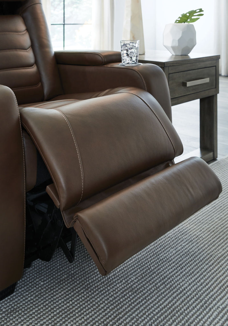 High Impact - Power Recliner / Adj Headrest - Tobacco - R&R Furniture Gallery (Fountain Valley, CA)
