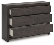 Fraluna - Six Drawer Dresser - Charcoal - R&R Furniture Gallery (Fountain Valley, CA)