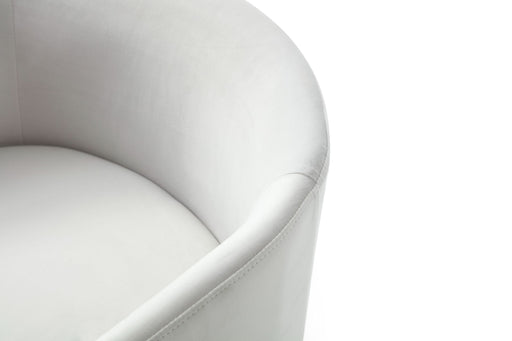 Elisa - Modern Off White & Brass Dining Chair