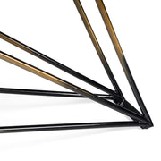 Elkhorn - Glam Black Ash + Stainless Steel 126" Dining Table — view 4