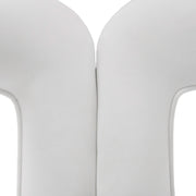 Ellen - Glam White Velvet Dining Chair — view 2
