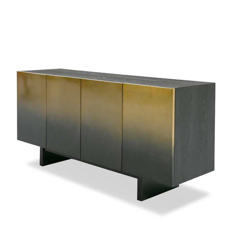 Elmira - Glam Black Ash + Gradient Stainless Steel Buffet — view 2