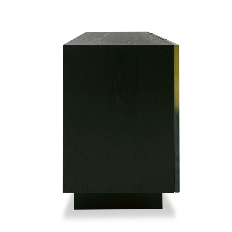 Elmira - Glam Black Ash + Gradient Stainless Steel Buffet — view 4