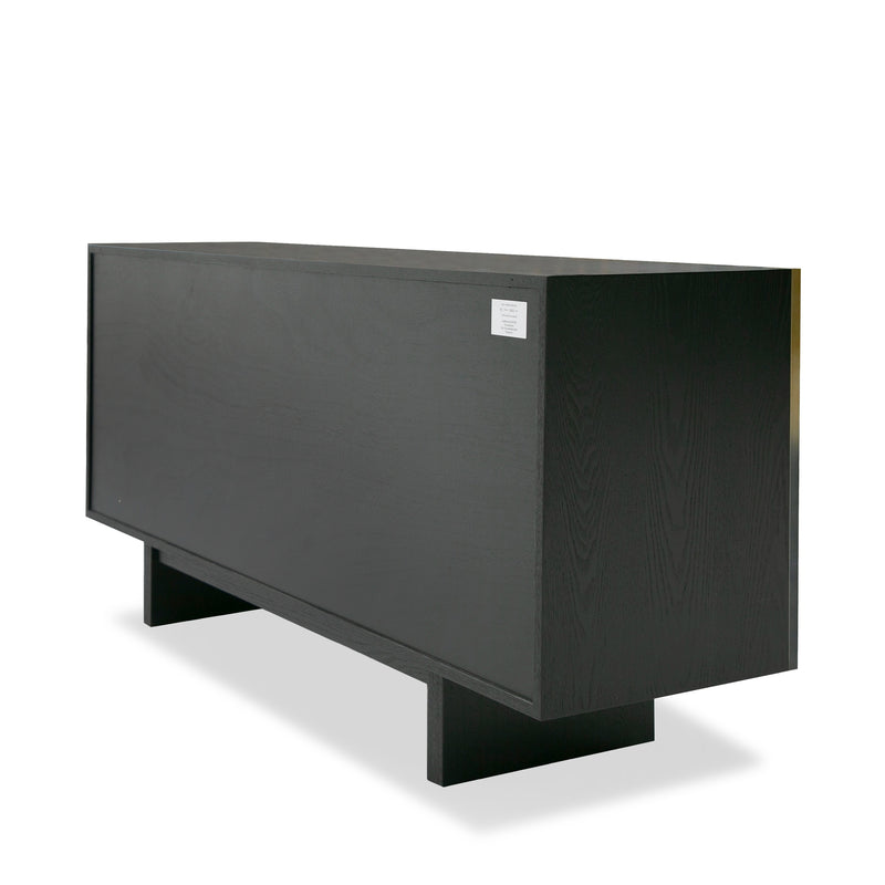 Elmira - Glam Black Ash + Gradient Stainless Steel Buffet — view 5