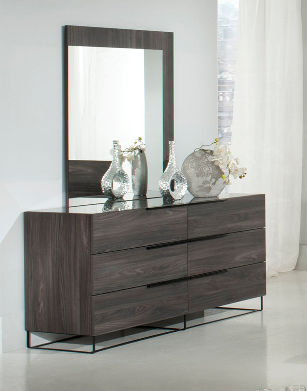 Enzo Italian Modern Grey Oak Dresser