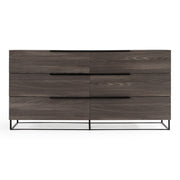 Enzo Italian Modern Grey Oak Dresser — view 4