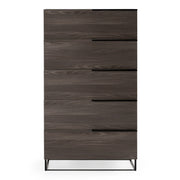 Enzo Italian Modern Grey Oak Chest — view 4