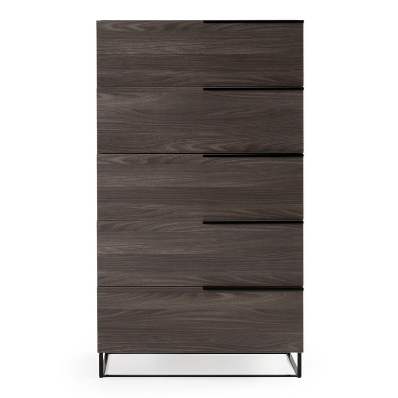 Enzo Italian Modern Grey Oak Chest — view 4