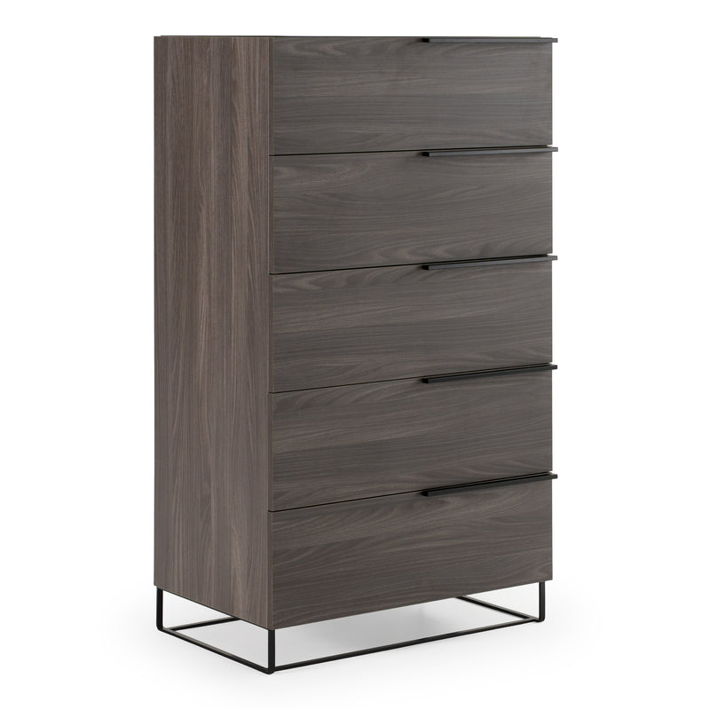 Enzo Italian Modern Grey Oak Chest — view 5