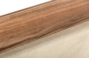 Matteo Italian Modern Walnut & Fabric 4-Piece Bedroom Set — view 2