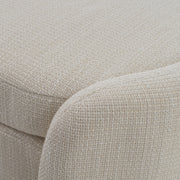 Erin - Modern Cream Fabric Storage Ottoman — view 3
