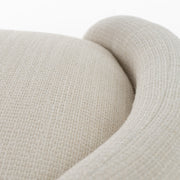 Erin - Modern Cream Fabric Storage Ottoman Bench — view 3