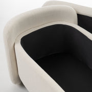 Erin - Modern Cream Fabric Storage Ottoman Bench — view 4
