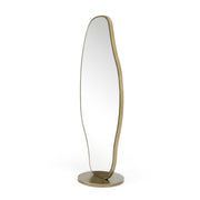 Esteem - Modern Antique Brass Freestanding Mirror